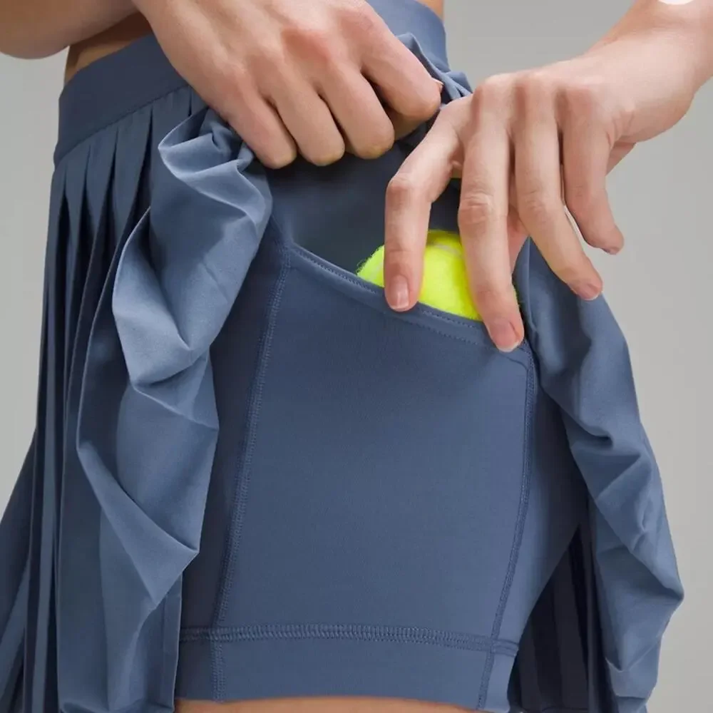 Lululemon Women’s High-Rise Pleated Tennis Skirt Skort in Oasis Blue Size 10